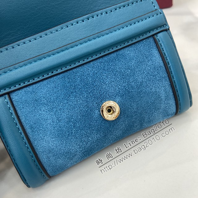 Gucci專櫃古馳最新款圓形互扣式雙G標識卡片夾卡包零錢包 jh2671型號：818795